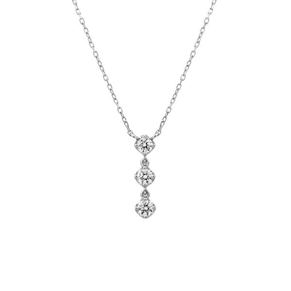 4℃  プラチナ 天然ダイヤモンド 0.31ct ネックレス