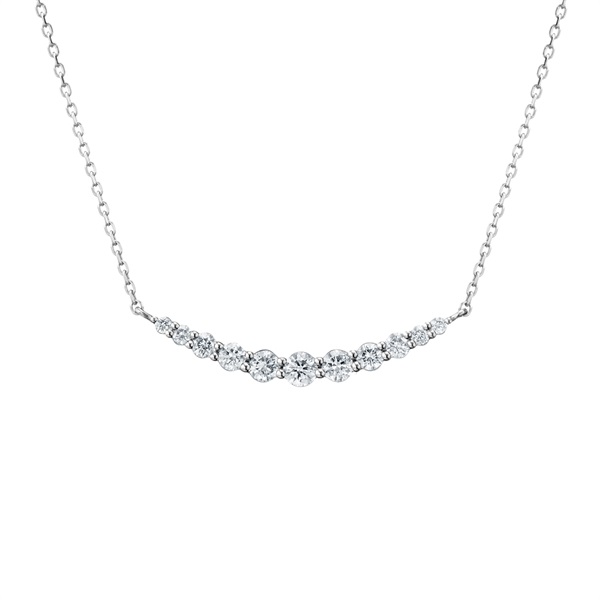 ダイヤモンド/0.21ct プラチナ ネックレス Pt850 G8122 - ネックレス