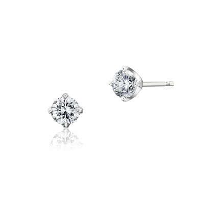 4℃ ダイヤモンド ピアス 0.1ct プラチナ