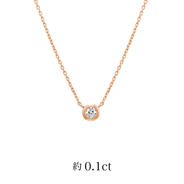 4℃ ネックレスK18ピンクゴールド Necklace/Diamond-