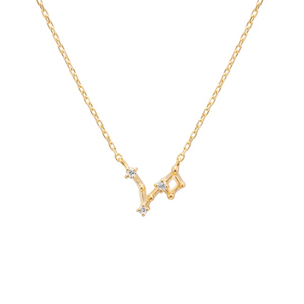 constellation] 魚座 K10 ダイヤモンド ライン ネックレス | shop 