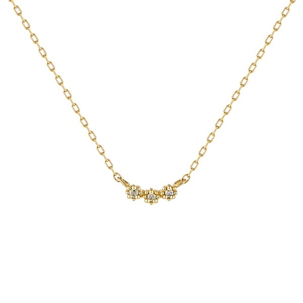 ネックレス　ゴールド ネックレス K10イエローゴールド ダイヤモンド合計0.02ct(円
