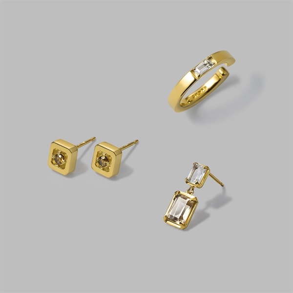 シルバー ピアス&イヤーカフセット