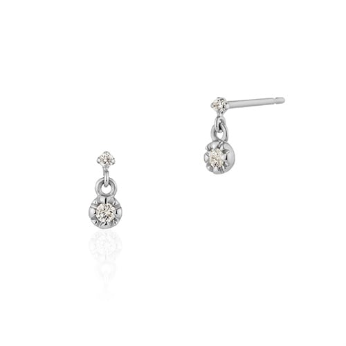 K10ホワイトゴールド ピアス