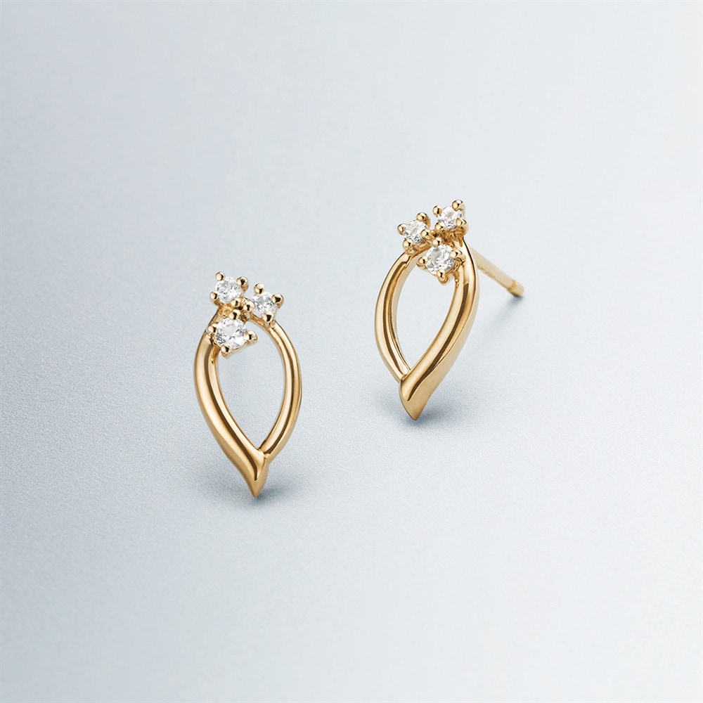 K10イエローゴールド ピアス