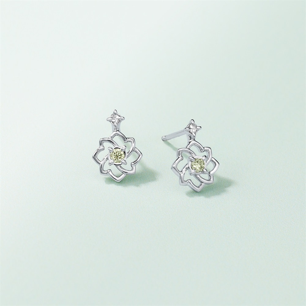 K10ホワイトゴールド ピアス