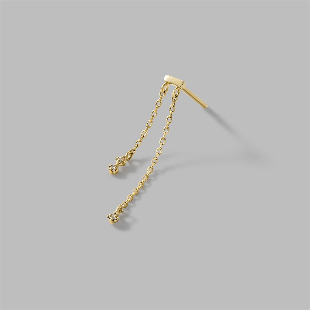 K10イエローゴールド ピアス/片耳用
