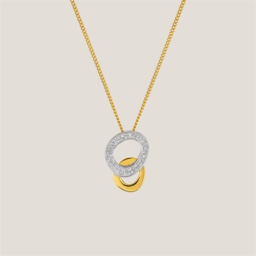 K18イエローゴールド/プラチナ ネックレス