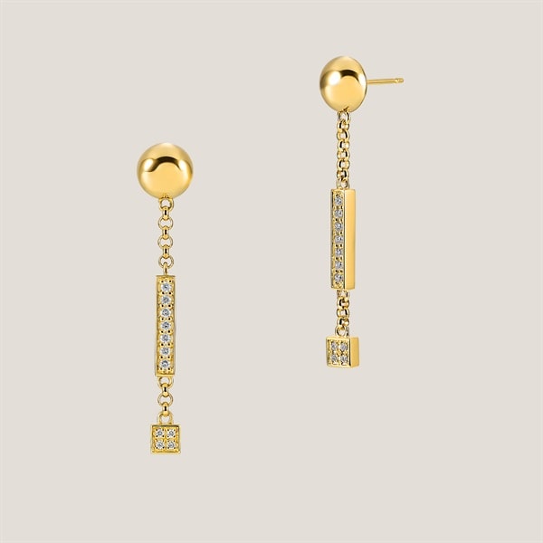 K18イエローゴールド  ピアス