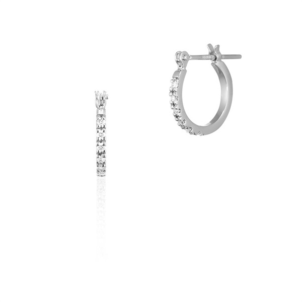 本物 ダイヤモンド 0.10ct ×2 K18 WG ピアス ホワイトゴールド アクセサリー ジュエリー