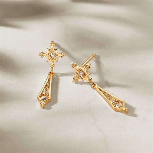 K10イエローゴールド ピアス