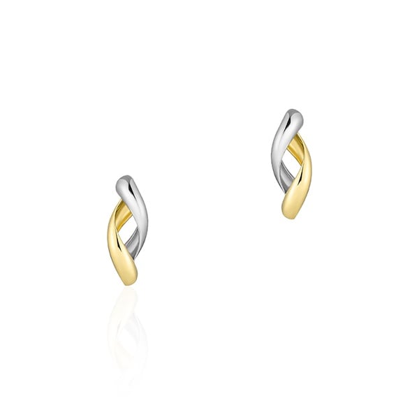 プラチナ/K18イエローゴールド ピアス