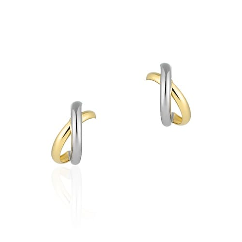 プラチナ/K18イエローゴールド ピアス