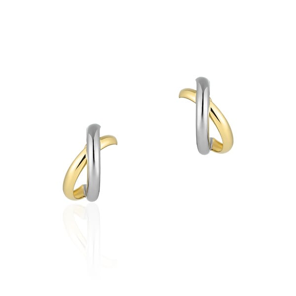 プラチナ/K18イエローゴールド ピアス