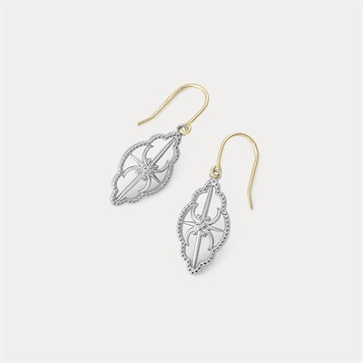 シルバー/K10イエローゴールド ピアス