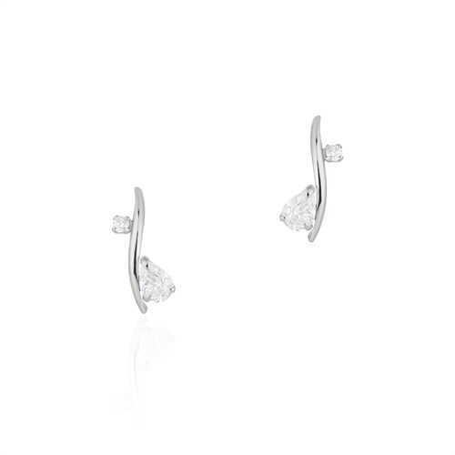K10ホワイトゴールド ピアス