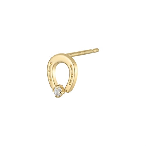 K10イエローゴールド ピアス / 片耳用