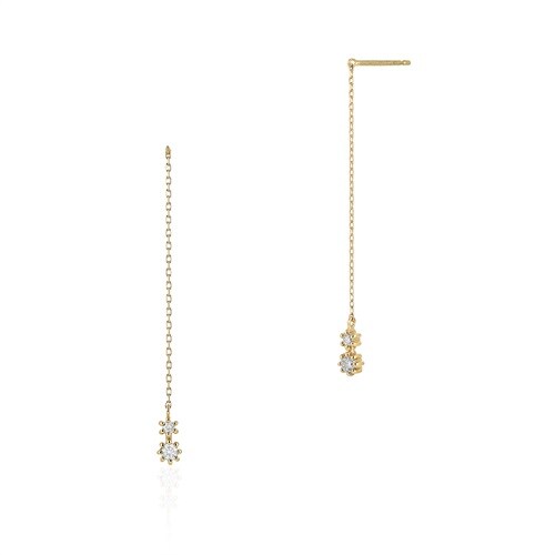 K7イエローゴールド ピアス