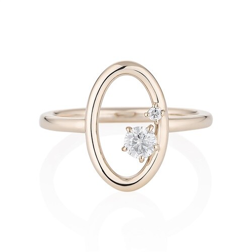 ピンクシルバー リング(00-07)