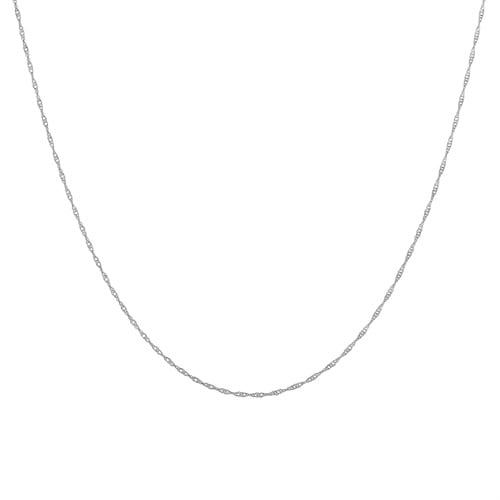 K10ホワイトゴールド チェーンネックレス