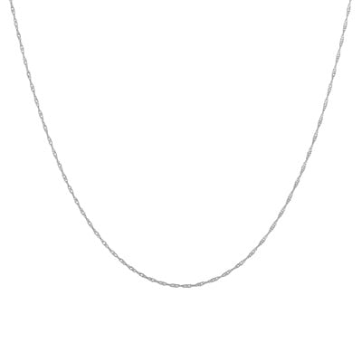 K10ホワイトゴールド チェーンネックレス