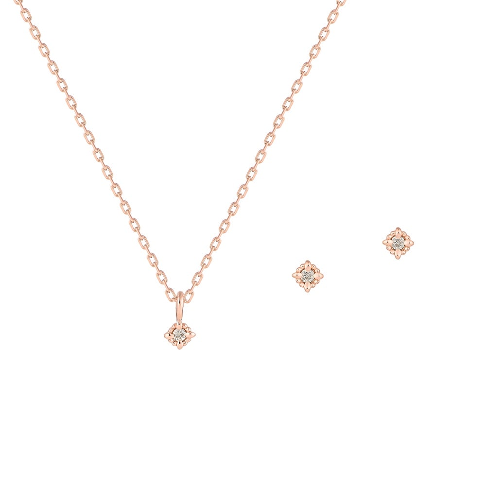 シルバー ネックレス＆ピアス セット