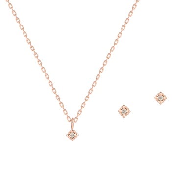 シルバー ネックレス＆ピアス セット