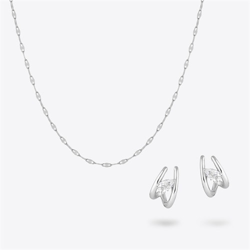 シルバー ネックレス＆ピアス セット