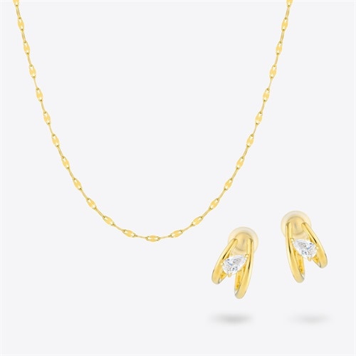 シルバー ネックレス＆イヤリング セット