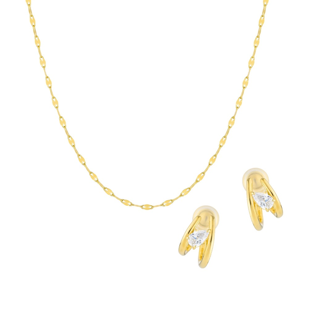 シルバー ネックレス＆イヤリング セット