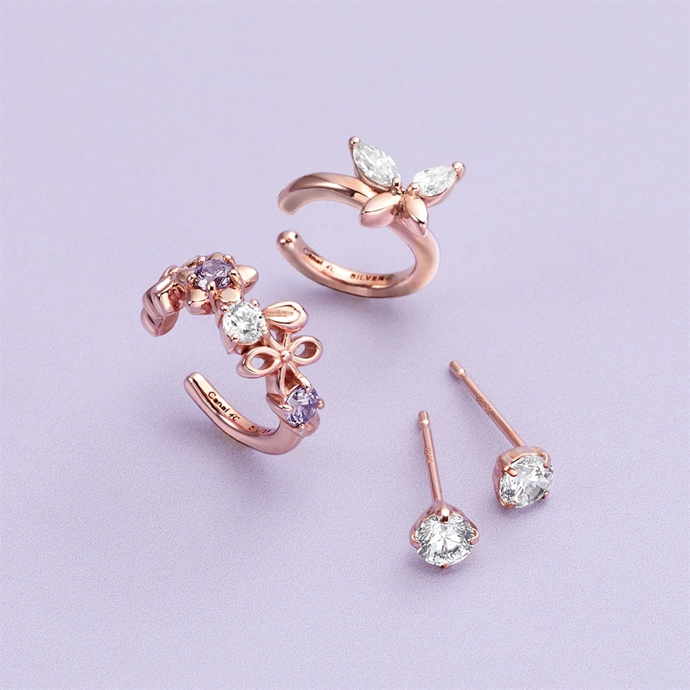 シルバー ピアス＆イヤーカフ 3点セット