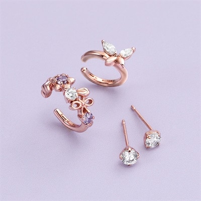 シルバー ピアス＆イヤーカフ 3点セット