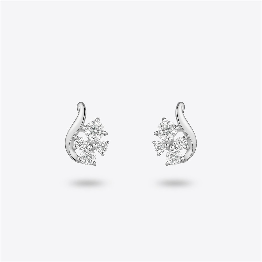 K10ホワイトゴールド ピアス