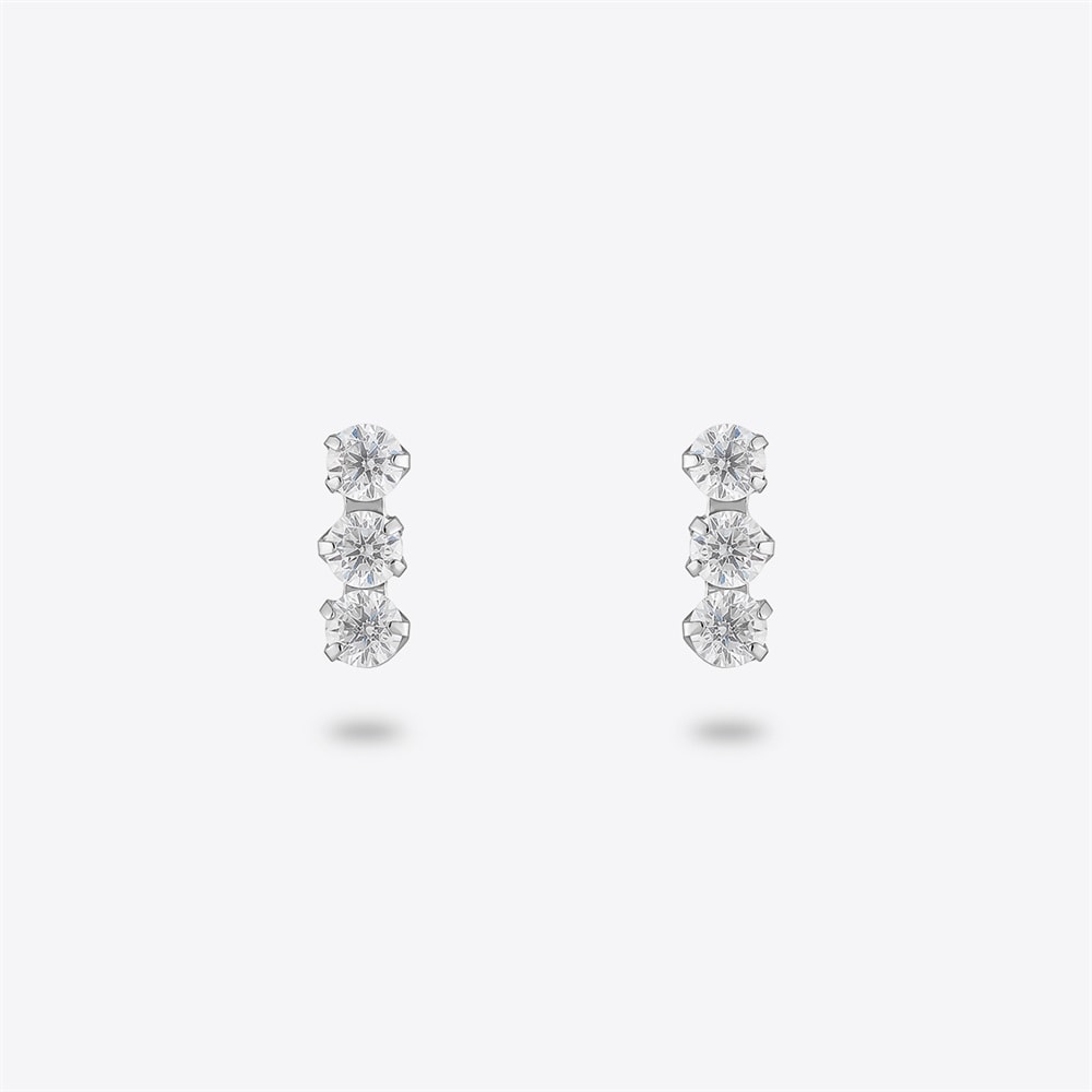 K10ホワイトゴールド ピアス