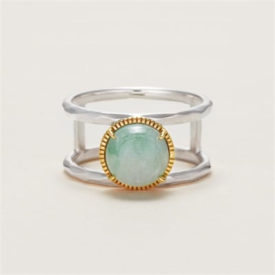 シルバー/K10イエローゴールド リング